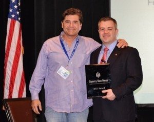 Mark Alexander, 2012 Trainer of the Year with SVNIC VP of Organizational Development, Bo Barron